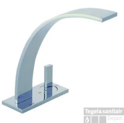 Wastafelmenkraan Cisal Wave WA0065102A RVS -Hansgrohe Badkamerinterieur Winkel cisal wave wastafelmenkraan rvs wa0065102a 1