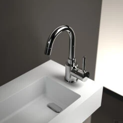 Clou Xo Wastafelmengkraan Type 1 Draaibare Uitloop Chroom -Hansgrohe Badkamerinterieur Winkel cl 06.14001.29 b