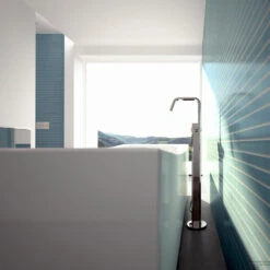 Clou Kaldur Vrijstaande Badmengkraan Chroom (Exclusief Handdouche) -Hansgrohe Badkamerinterieur Winkel cl 06.25.005.29.l concept 001