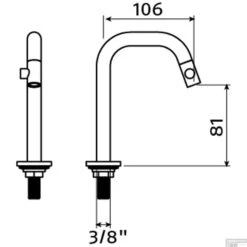 Clou Kaldur Fonteinkraan Links Korte Uitloop Staand Chroom 9 Clou Kaldur Fonteinkraan Links Korte Uitloop Staand Chroom -Hansgrohe Badkamerinterieur Winkel clou kaldur fonteinkraan links korte uitloop staand chroom tech