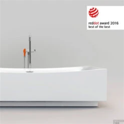 Clou Kaldur Vrijstaande Badmengkraan Chroom (Exclusief Handdouche) -Hansgrohe Badkamerinterieur Winkel clou kaldur vrijstaande badmengkraan chroom exclusief handdouche detail