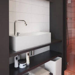 Clou Kaldur Wastafel Mengkraan 2-gats Links Chroom -Hansgrohe Badkamerinterieur Winkel clou kaldur wastafel mengkraan 2 gats links chroom sfeer3