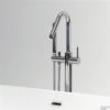 Clou Xo Vrijstaande Badmengkraan Type 7 Met Handdouche Chroom -Hansgrohe Badkamerinterieur Winkel clou xo vrijstaande badmengkraan type 7 met handdouche chroom detail1
