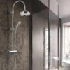 Complete Regendouche Hotbath Get Together SDS5 Opbouwset Met Thermostaat -Hansgrohe Badkamerinterieur Winkel complete regendouche hotbath amice opbouwset met thermostaat 1