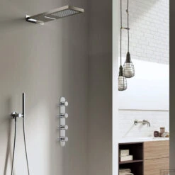 Complete Regendouche Hotbath Get Together IBS7 Inbouwset Met 3 Stopkranen Rond