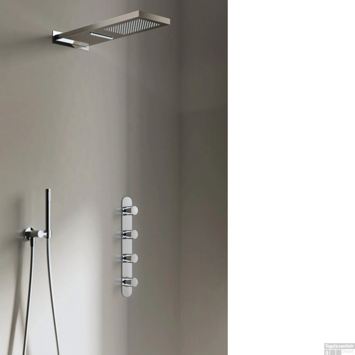 Complete Regendouche Hotbath Get Together IBS7 Inbouwset Met 3 Stopkranen Rond 9 Complete Regendouche Hotbath Get Together IBS7 Inbouwset Met 3 Stopkranen Rond - Afbeelding 7