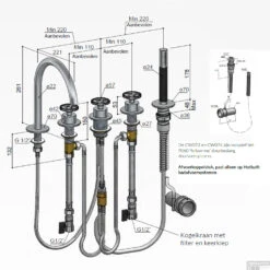 Badrandcombinatie Hotbath Cobber @Work Inbouw 5 Gats Met 2 Stopkranen En Handdouche Met Uitloop Geborsteld Messing PVD -Hansgrohe Badkamerinterieur Winkel cw072bbp badrandcombinatie hotbath cobber work inbouw 5 gats met 2 stopkranen en handdouche met uitloop geborsteld messing tech