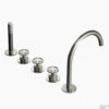 Badrandcombinatie Hotbath Cobber @Work Inbouw 5 Gats Met 2 Stopkranen En Handdouche Met Uitloop Geborsteld Nikkel -Hansgrohe Badkamerinterieur Winkel cw072gn badrandcombinatie hotbath cobber work inbouw 5 gats met 2 stopkranen en handdouche met uitloop geborsteld nikkel shop