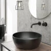 Wastafelmengkraan Hotbath Cobber X Inbouw 18 Cm Mat Zwart -Hansgrohe Badkamerinterieur Winkel cx005 18bl wastafelmengkraan hotbath cobber x inbouw 18 cm mat zwart 1