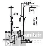 Huber Dado Douchekolom Met Thermostaatkraan Chroom DDC8601021