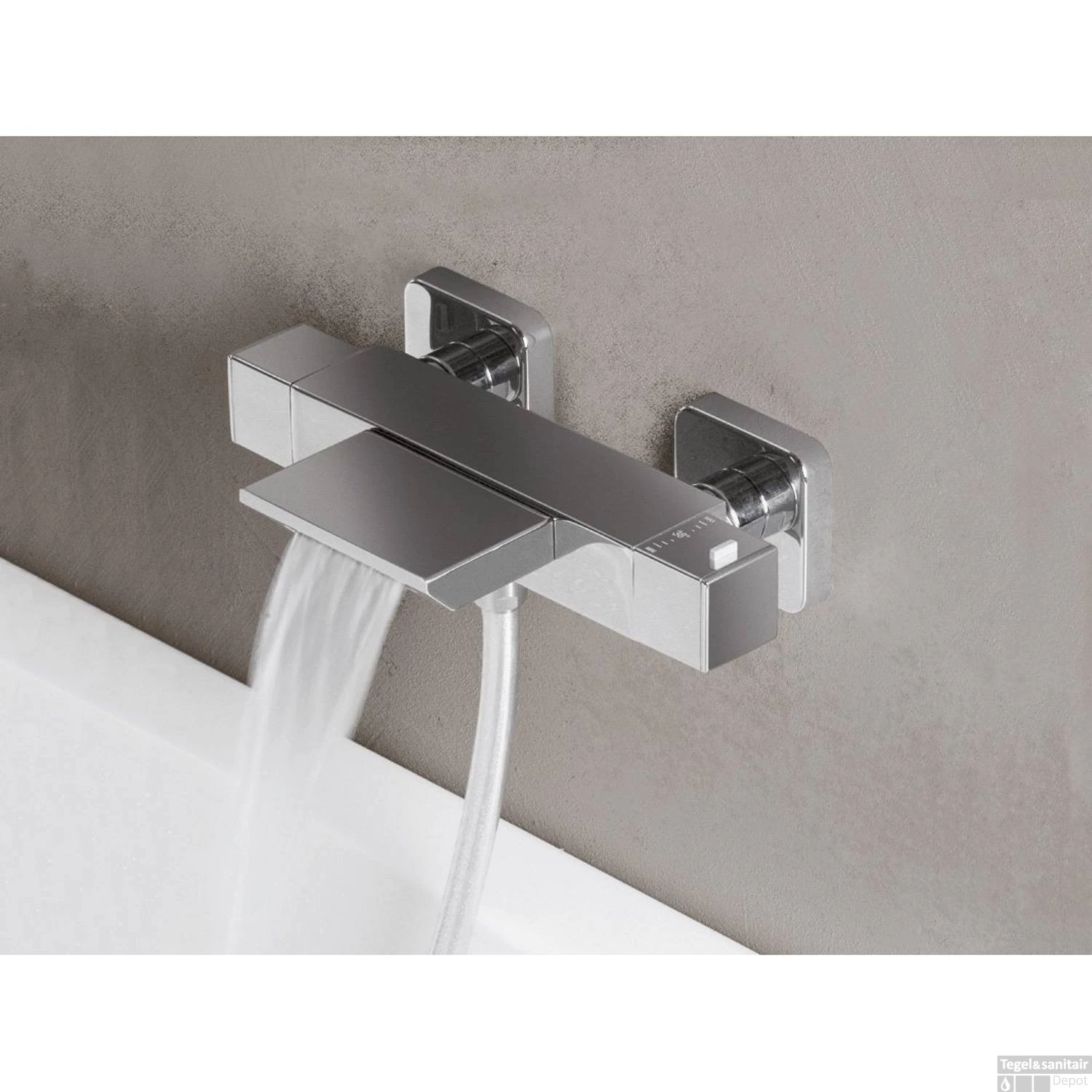 Opbouw Badkraan Sapho Dimy Thermostaatkraan Waterval 2-knop 15.5 Cm Chroom - Afbeelding 3