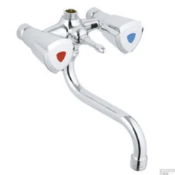 Douchekraan Grohe Costa Trend Mengkraan Zonder Koppelingen Met Badomstelling HOH 12 Cm Chroom