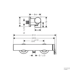 Douchekraan Opbouw HansGrohe Vivenis Eengreeps Chroom 7 Douchekraan Opbouw HansGrohe Vivenis Eengreeps Chroom -Hansgrohe Badkamerinterieur Winkel douchekraan opbouw hansgrohe vivenis eengreeps tech
