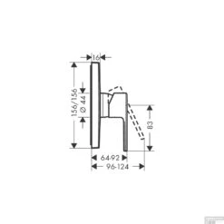 Douchemengkraan Inbouw HansGrohe Vernis Shape Eengreeps Mat Zwart 7 Douchemengkraan Inbouw HansGrohe Vernis Shape Eengreeps Mat Zwart -Hansgrohe Badkamerinterieur Winkel douchemengkraan inbouw hansgrohe vernis shape eengreeps tech 1