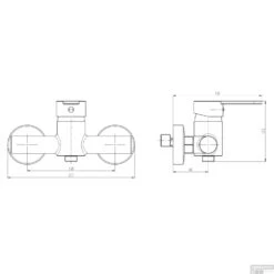 Douchemengkraan Schutte Atlanta Chroom -Hansgrohe Badkamerinterieur Winkel douchemengkraan schutte atlanta chroom tech