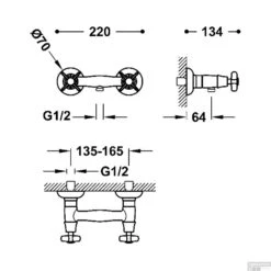 Douchemengkraan Tres Clasic 2 Kruisgreep Incl Handdouche En Doucheslang Chroom 5 Douchemengkraan Tres Clasic 2 Kruisgreep Incl Handdouche En Doucheslang Chroom -Hansgrohe Badkamerinterieur Winkel douchemengkraan tres clasic 2 kruisgreep incl handdouche en doucheslang chroom tech