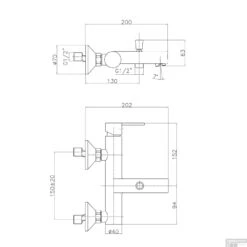 Opbouw Badkraan Sapho Espada Mengkraan 1-hendel Rechts Chroom -Hansgrohe Badkamerinterieur Winkel es10 opbouw badkraan sapho espada mengkraan 1 hendel rechts chroom 2