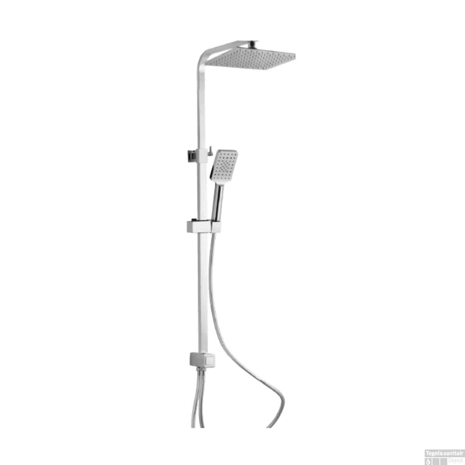 Regendouche Schutte Silver Rain 3 Standen Handdouche Incl Douchestang Chroom 3 Regendouche Schutte Silver Rain 3 Standen Handdouche Incl Douchestang Chroom