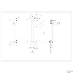 Fonteinkraan INK Hoog Model Metal Black -Hansgrohe Badkamerinterieur Winkel fonteinkraan ink hoog model metal black tech 2