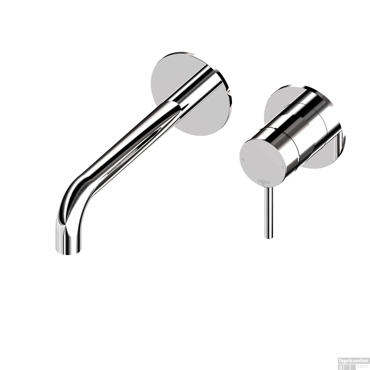 Inbouw Wastafelmengkraan Lagoo Garda Met Uitloop Links 19 Cm Messing Chroom 3 Inbouw Wastafelmengkraan Lagoo Garda Met Uitloop Links 19 Cm Messing Chroom