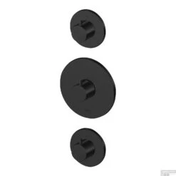 Inbouw Thermostaat Lagoo Garda Met 2 Stopkranen Mat Zwart