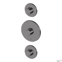 Inbouw Thermostaat Lagoo Garda Met 2-weg Omstel En Stopkraan Gunmetal