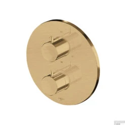 Inbouw Thermostaat Lagoo Garda Met 3-weg Omstel Knop Geborsteld Goud