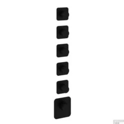 Thermostaat Hotbath Gal High Flow Met 5 Stopkranen Mat Zwart -Hansgrohe Badkamerinterieur Winkel glf015extbl thermostaat hotbath gal high flow met 5 stopkranen mat zwart shop