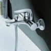 Opbouw Badkraan Hotbath Gringo Mengkraan 1-hendel Chroom -Hansgrohe Badkamerinterieur Winkel gr030cr opbouw badkraan hotbath gringo mengkraan 1 hendel chroom 1