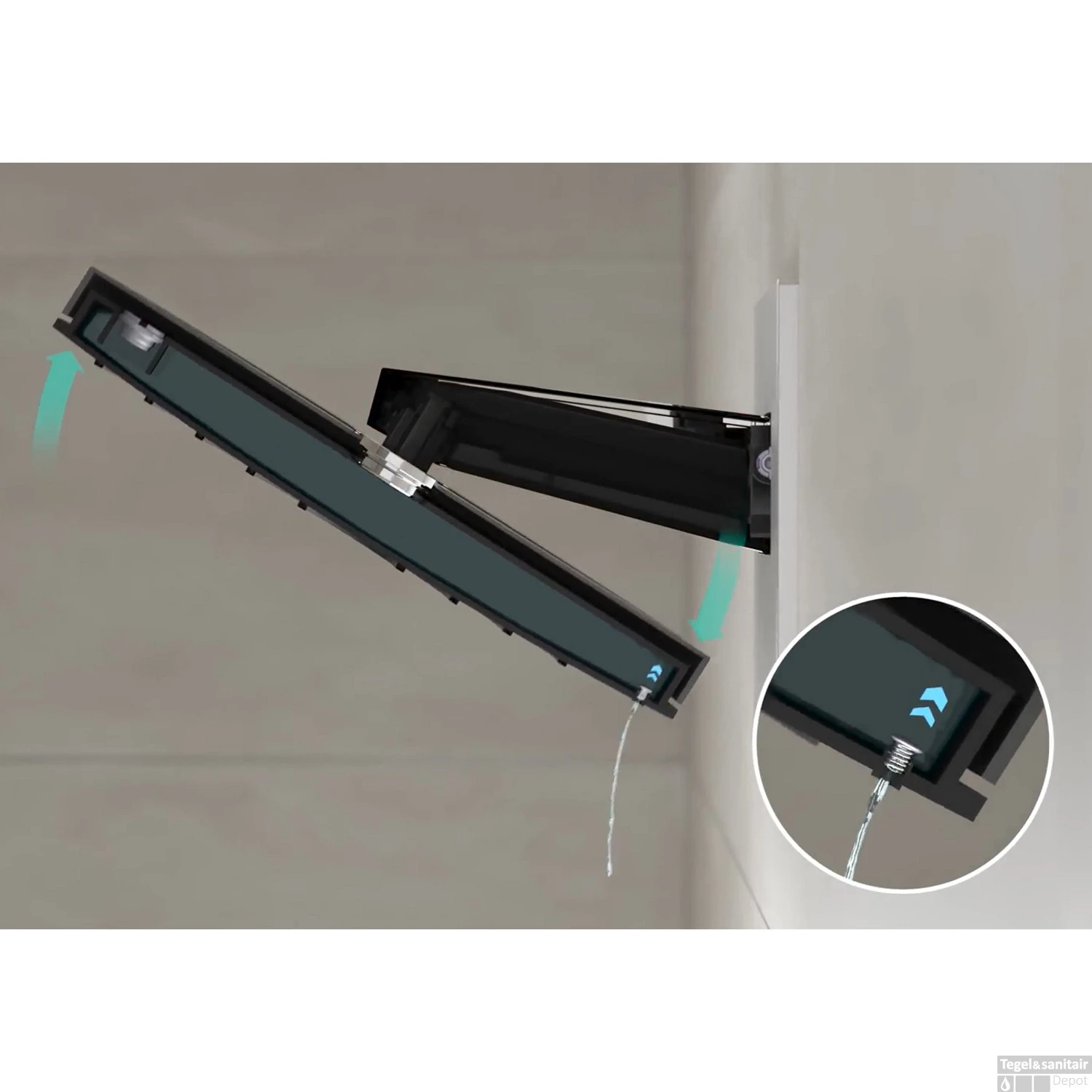 Hoofddouche HansGrohe Pulsify S 260 1 Jet Zonder Wandaansluiting Mat Zwart 4 Hoofddouche HansGrohe Pulsify S 260 1 Jet Zonder Wandaansluiting Mat Zwart - Afbeelding 2