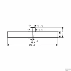 Hoofddouche Plafond HansGrohe Rainfinity PowderRain 360 1jet Mat Zwart -Hansgrohe Badkamerinterieur Winkel hoofddouche plafond hansgrohe rainfinity powderrain 360 1jet tech 3