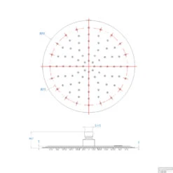 Hoofddouche Salenzi Giro Ultra Dun 25cm Mat Zwart -Hansgrohe Badkamerinterieur Winkel hoofddouche salenzi giro ultra dun 25cm mat zwart tech