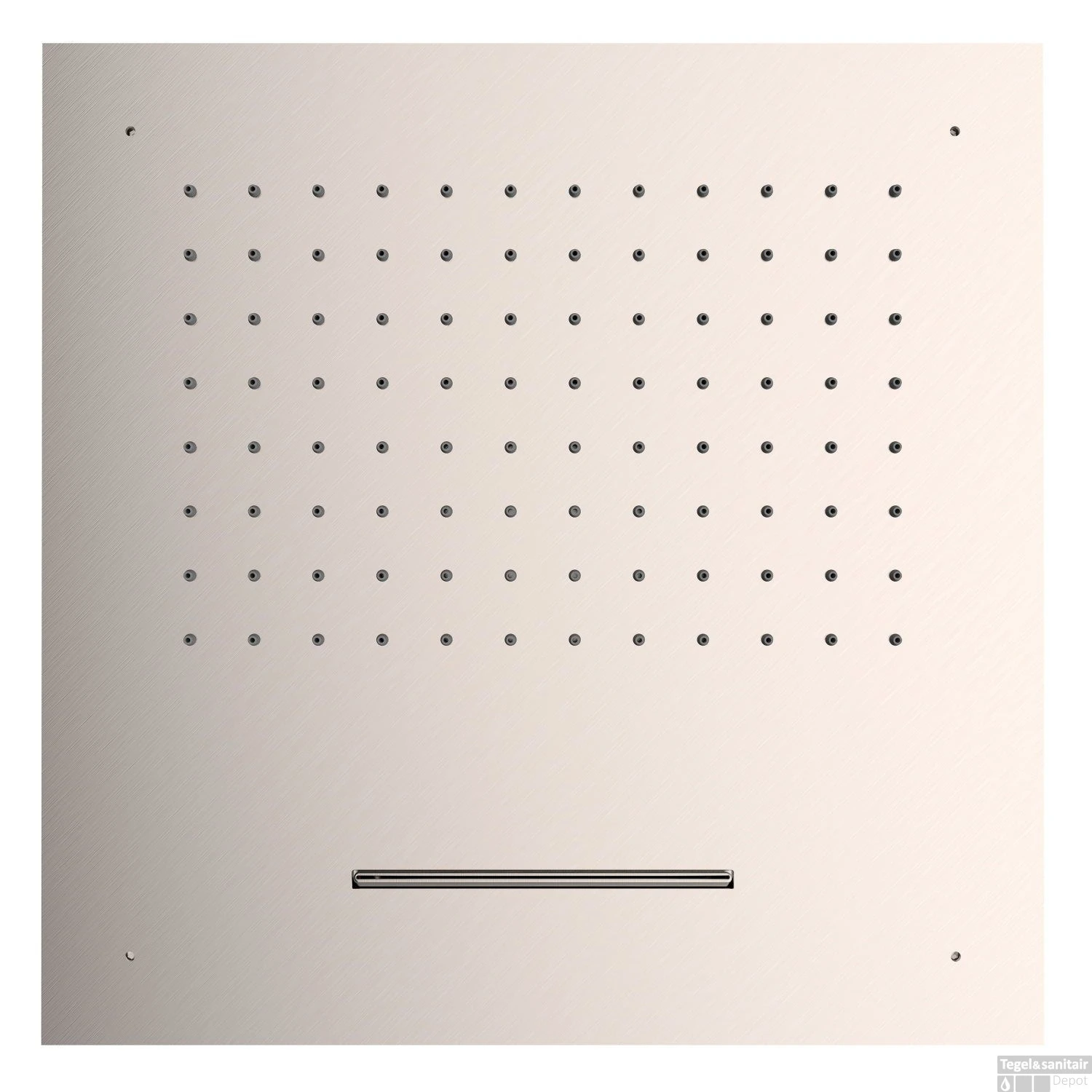 Hoofddouche Tres Plafond Met Waterval 50x50 Cm Staal