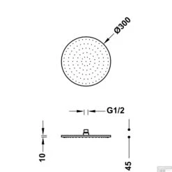 Hoofddouche Tres Plafonduitloop 30 Cm Rond Mat Wit -Hansgrohe Badkamerinterieur Winkel hoofddouche tres plafonduitloop 30 cm rond mat wit tech