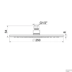 Hoofddouche Wiesbaden Caral Rond 25 Cm Antikalk Mat Zwart -Hansgrohe Badkamerinterieur Winkel hoofddouche wiesbaden caral rond 25 cm antikalk mat zwart tech