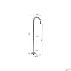 Hotbath Archie Vrijstaande Baduitloop RVS 316 AR076IX 7 Hotbath Archie Vrijstaande Baduitloop RVS 316 AR076IX -Hansgrohe Badkamerinterieur Winkel hotbath archie vrijstaande baduitloop rvs 316 ar076ix tech