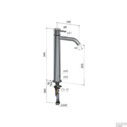 Hotbath Archie Wastafelmengkraan Zonder Waste RVS 316 AR003HIX -Hansgrohe Badkamerinterieur Winkel hotbath archie wastafelmengkraan zonder waste rvs 316 ar003hix tech