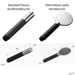 Doucheset Hotbath Cobber Met Ronde Handdouche En 30 Cm Hoofddouche Zwart Chroom 9 Doucheset Hotbath Cobber Met Ronde Handdouche En 30 Cm Hoofddouche Zwart Chroom -Hansgrohe Badkamerinterieur Winkel hotbath inbouw regendoucheset keuze staafhanddouche of handdouche sds9 11