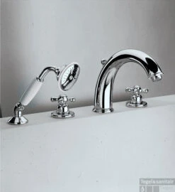 Huber Croisette 4-gats Badmengkraan Goud 162CS01HAG 7 Huber Croisette 4-gats Badmengkraan Goud 162CS01HAG -Hansgrohe Badkamerinterieur Winkel huber croisette 4 gats badmengkraan thermostatisch goud 162cs01hag 1