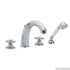 Huber Croisette 4-gats Badmengkraan RVS 162CS01HNS -Hansgrohe Badkamerinterieur Winkel huber croisette 4 gats badmengkraan thermostatisch rvs 162cs01hns 1