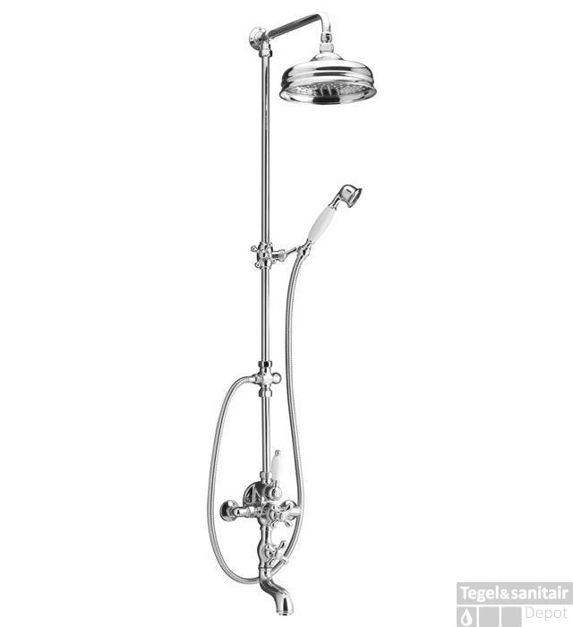 Huber Croisette Bad Douchecombinatie Chroom 592CS21HCR 4 Huber Croisette Bad Douchecombinatie Chroom 592CS21HCR - Afbeelding 2