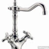 Wastafelmengkraan Huber Croisette 28401HCR Chroom -Hansgrohe Badkamerinterieur Winkel huber croisette wastafelmengkraan chroom 28401hcr 1
