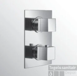 Huber Ego Inbouw Douchethermostaat Chroom 829.51H.CR -Hansgrohe Badkamerinterieur Winkel huber ego inbouw douchethermostaat chroom 82951hcr 0