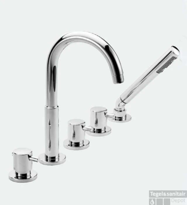 Huber Kiruna 5 Gats Badrandkraan Met Thermostaat 162MKR01HCR 4 Huber Kiruna 5 Gats Badrandkraan Met Thermostaat 162MKR01HCR - Afbeelding 2