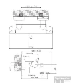 Huber Kiruna Badkraan 22201NS