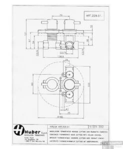 Huber Kiruna Inbouw Thermostaat 22951HCR