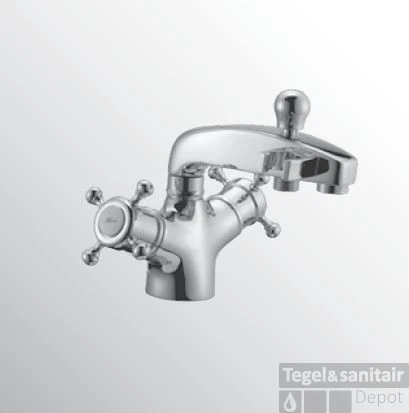 Huber Victorian Thermostatische Badkraan Voor Badrandmontage Chroom 107.VT01H.CR 4 Huber Victorian Thermostatische Badkraan Voor Badrandmontage Chroom 107.VT01H.CR - Afbeelding 2
