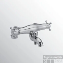 Huber Victorian Thermostatische Badkraan Voor Badrandmontage Chroom/Goud 252C.01H.CA -Hansgrohe Badkamerinterieur Winkel huber victorian thermostatische badkraan voor badrandmontage chroomgoud 252c01hca 0