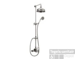 Huber Victorian Thermostatische Doucheset RVS 590VT01HNS -Hansgrohe Badkamerinterieur Winkel huber victorian thermostatische doucheset rvs 590vt01hns 1