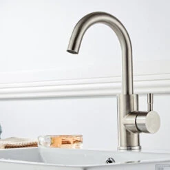 BWS Wastafelkraan | Draaibaar | Exclusive | RVS -Hansgrohe Badkamerinterieur Winkel img 0969